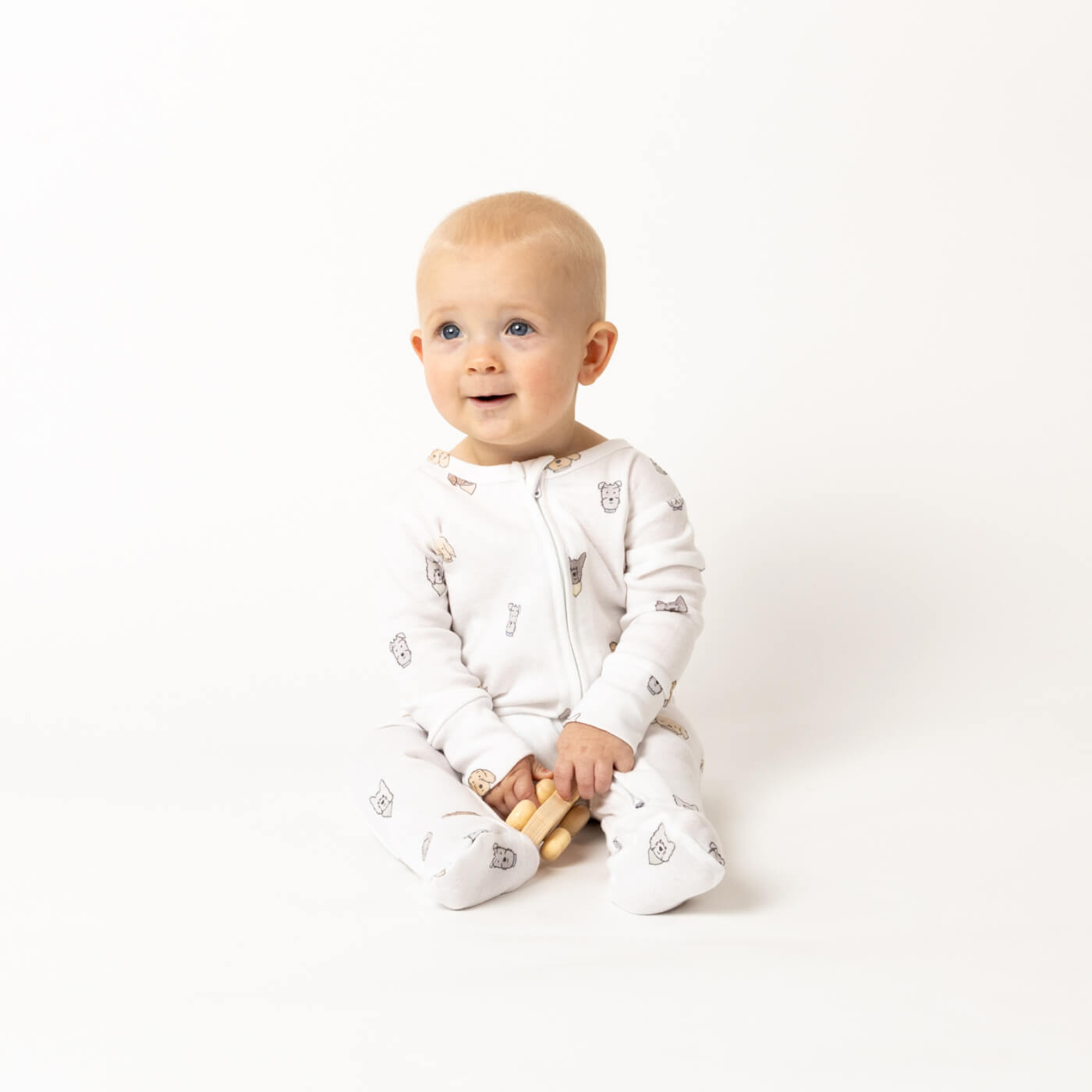 Cute Dog Neutral Footed Sleeper Photo 3