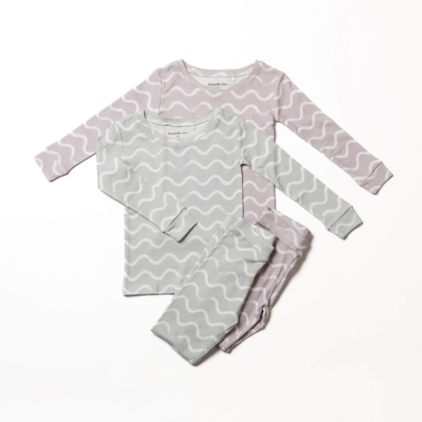 Green Painted Wiggles Two Piece Long Sleeve Pajamas Photo 3